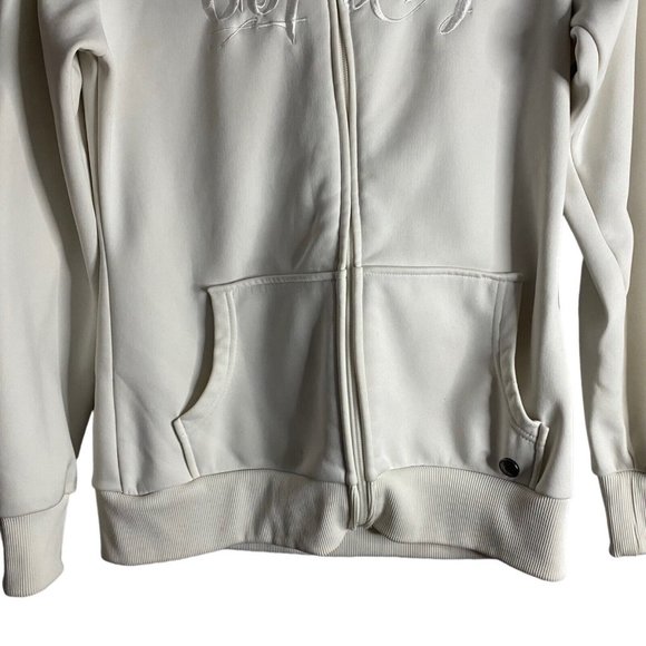 Burton Men's Ivory Full Zip Performance Wear Jacket Hoodie - Picture 3 of 11